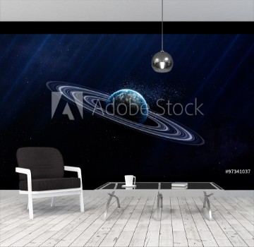 Picture of Universe scene with planets stars and galaxies in outer space showing the beauty of space exploration Elements furnished by NASA